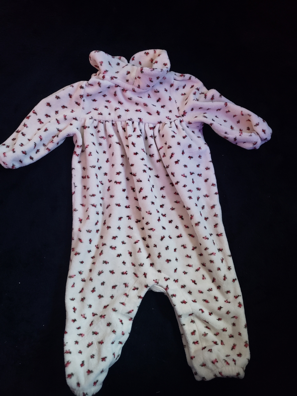 Pink Unicorn Hooded Fleece One-Piece for Kids 3-6m - Picture 5 of 7